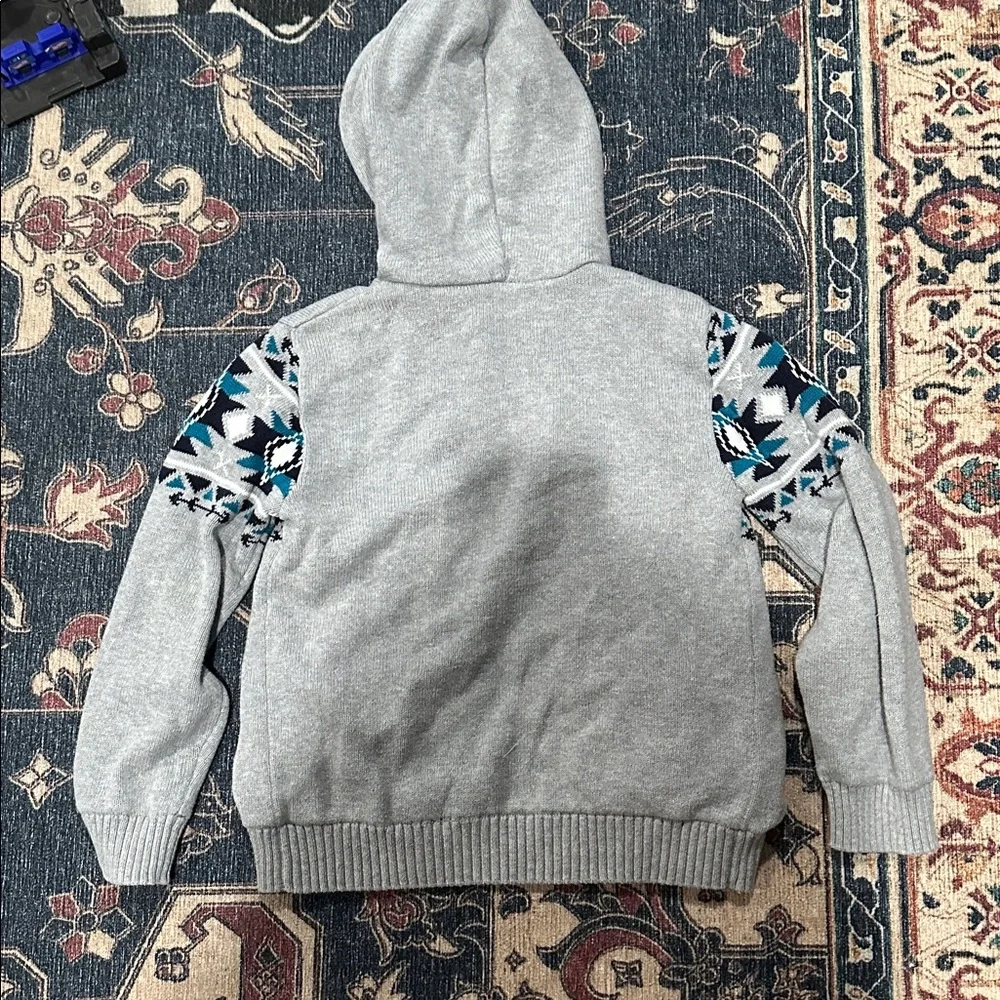 Gymboree Gray and Blue Patterned Sweater